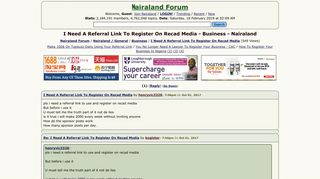 I Need A Referral Link To Register On Recad Media - Business ...
