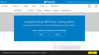 Autodesk ReCap 360 Photo: Getting started | Topcon Positioning ...