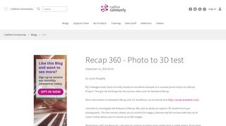 Recap 360 - Photo to 3D test – Cadline Community