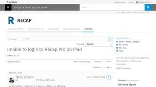 Solved: Unable to login to Recap Pro on iPad - Autodesk Community ...