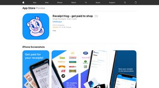 Receipt Hog - get paid to shop on the App Store - iTunes - Apple