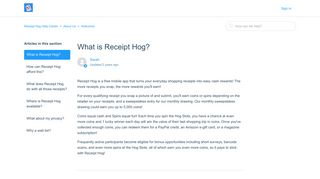 What is Receipt Hog? – Receipt Hog Help Center