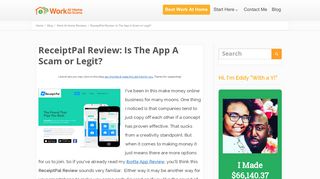 ReceiptPal Review: Is The App A Scam or Legit? - Work At Home No ...