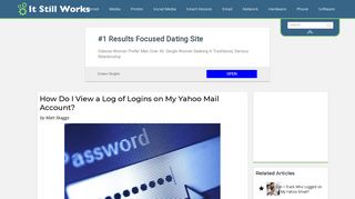 How Do I View a Log of Logins on My Yahoo Mail Account? | It Still ...