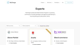 Experts | Recurring Billing, Subscriptions for Ecommerce | ReCharge