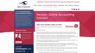 Reckon: Online Accounting Software Solution | Eyes On Busines
