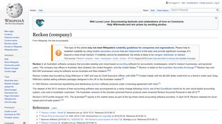 Reckon (company) - Wikipedia