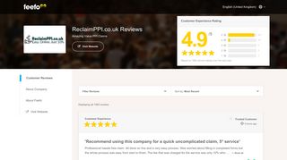 reviews of ReclaimPPI.co.uk - Feefo