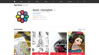 Recolor - Coloring Book on the App Store - iTunes - Apple