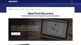 Discovery | OpenText