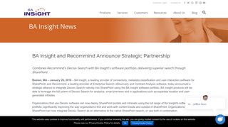 BA Insight and Recommind Announce Strategic Partnership | AI-driven ...