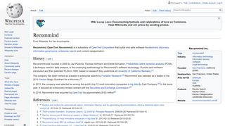 Recommind - Wikipedia