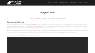 Program Intro - Musclenerd