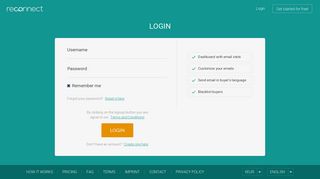 Login - Reconnect