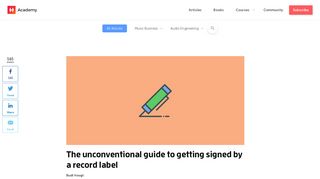 The Unconventional Guide To Getting Signed By A Record Label