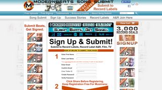 Sign Up & Submit! Get Signed to Record Labels A&R, Music ...