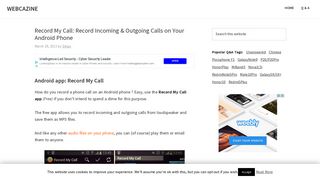 Record My Call: Record Incoming & Outgoing Calls on Your Android ...