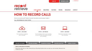 How to record calls | Record Retrieve