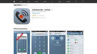 Call Recorder - IntCall on the App Store - iTunes - Apple