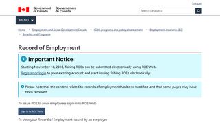 EI Record of Employment - Canada.ca
