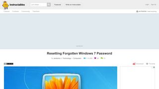 Resetting Forgotten Windows 7 Password: 7 Steps
