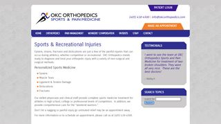 Sports & Recreational Injuries | OKC Orthopedics