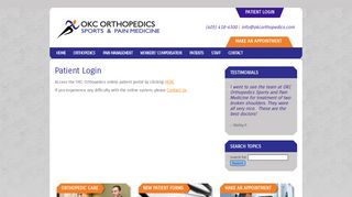 Patient Login | OKC Orthopedics