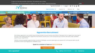 Apprentice Recruitment | Recruit an apprentice - Lifetime Training