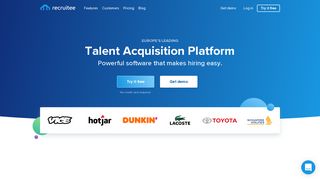 Recruitee | Recruitment Software - Applicant Tracking System ...