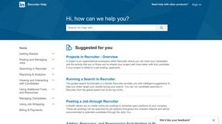 Recruiter Help - LinkedIn