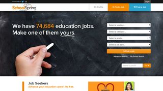 SchoolSpring: Teaching jobs, educator jobs, school jobs