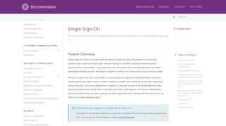 Single Sign-On - Recurly Documentation
