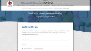 Your registration was a success! Thank you for ... - Red Apple Reading