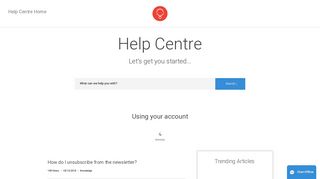 Using your account - RedBalloon