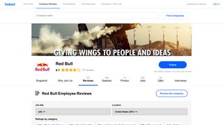 Working at Red Bull: 498 Reviews | Indeed.com