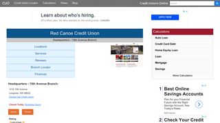 Red Canoe Credit Union - Longview, WA - Credit Unions Online