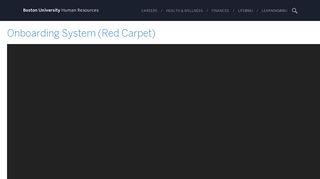 Onboarding System (Red Carpet) | Human Resources