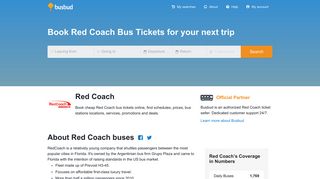 Red Coach - Book Official Red Coach Bus Tickets | Busbud