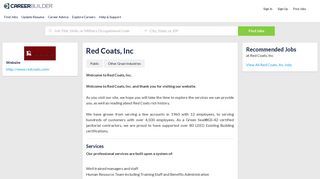 Work at Red Coats, Inc | CareerBuilder