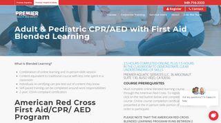 CPR/AED First Aid Blended Learning - Orange County - Premier ...