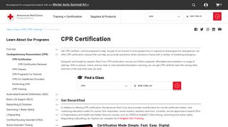 Get Your Official CPR Certification | Red Cross - American Red Cross