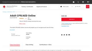 Adult CPR/AED Online - American Red Cross