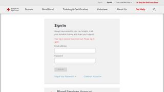 My Account - American Red Cross
