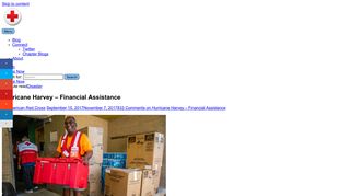 Hurricane Harvey – Financial Assistance - red cross chat