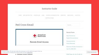 Red Cross Email | Instructor Guide