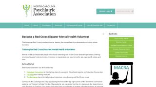Red Cross Volunteer - NC Psychiatric Association
