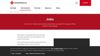 Jobs  British Red Cross