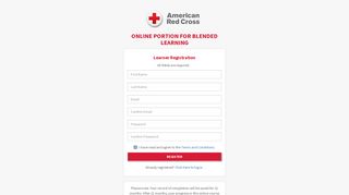 Create Login - American Red Cross