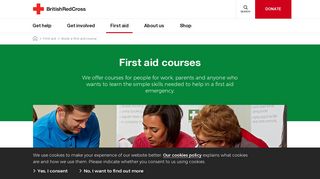 Book a first aid course - British Red Cross