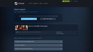 Steam Support - Red Crucible®: Reloaded